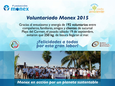 Voluntariado Monex 2015 - Playa del Carmen